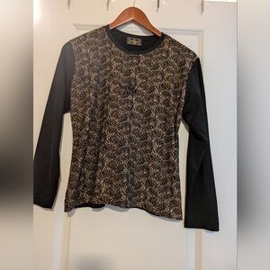 Leopard Print Long Sleeve Top